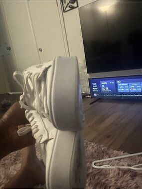 Puma White Low-Top Lace-Up Sneakers